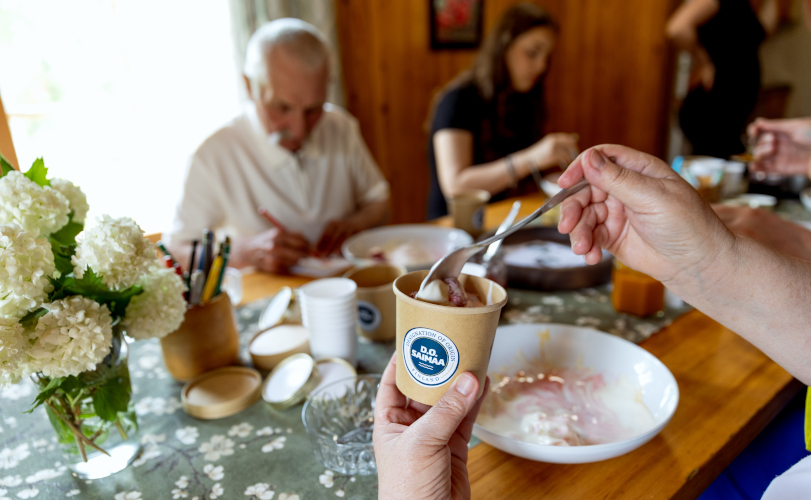 Atmosphere of the ice cream workshop
